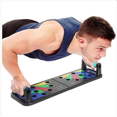 Imagem de Prancha Para Flexão Multifuncional Treino De Resistência e Apoio Para Flexão De Braço, Peitoral, tríceps e ombros