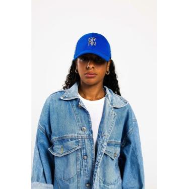 Imagem de Boné baseball aba curva azul gran patch brasil mund bordado gran guerr