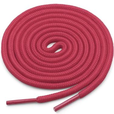 Imagem de YJRVFINE Cadarços atléticos redondos com cordão de renda, 2 pares, 14 Rosa choque, 70.87"Inch (180CM)