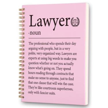 Imagem de FOUGSTA Notebook Gifts for Lawyer, Lawyer Office Gifts for Coworker, Women, Appreciation Gift for Lawyers, Thank You Gift for Lawyers, Spiral Notebooks,8" L x 6" W,XXR2