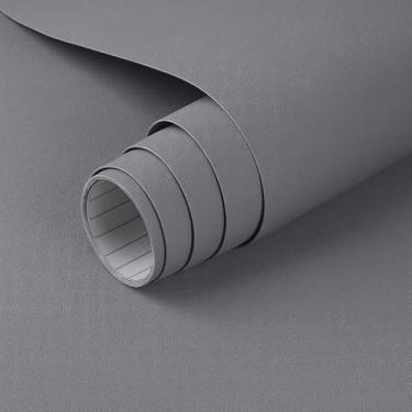 Imagem de Papel de Parede PREMIUM Ciinza 5 metros Papel Adesivo para Móveis Cinza 5m x 45 cm
