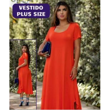 Imagem de Vestido Plus Size Confortável Moda Verão Com Preço Atacado - Wild, Azu