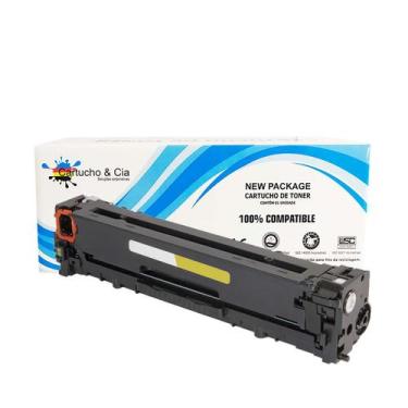 Imagem de Toner Compatível Ce322A 128A Amarelo Cm1415 Cp1525 - Cartucho & Cia