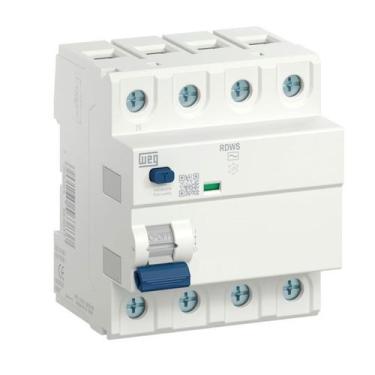 Imagem de Interruptor 40A 300mA DR Diferencial Residual Weg Tetrapolar