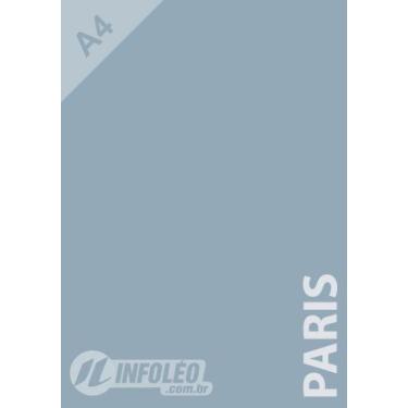 Imagem de Papel Color Plus A4 180 gramas Paris (Azul Claro), 10 Folhas