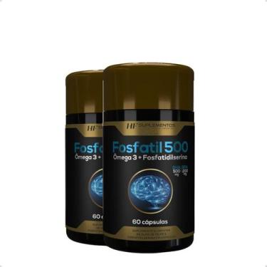 Imagem de 2x fosfatil 500 omega 3 + fosfatidilserina 60caps hf suplementos