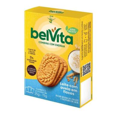 Imagem de Biscoito BelVita Leite e Aveia Multipack 75g com 3 Unidades de 25g