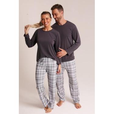 Imagem de Casal Pijama Inverno Grey - Alegria De Montar