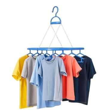 Imagem de Varal Cabideiro Premium com 8 Cabides – Compacto, Leve e Resistente para Secar Roupas sem Amassar