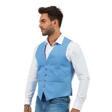 Imagem de Colete Docthos Slim Pv Liso, 057 azul claro, 50