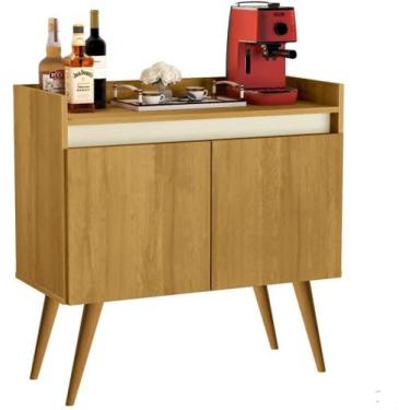 Imagem de Aparador Buffet Sala 2 Portas Luxo Prime Madeirado / Off White - JM Ca