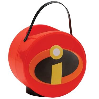 Imagem de tebisi The Incredibles Treat Pail, Officially Licensed Halloween Costume Accessory for Kids, Singe Size 5.8 x 7 Inches