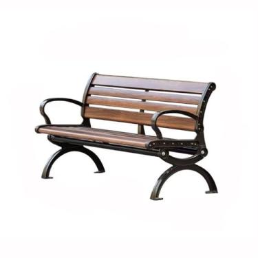 Imagem de ZzleoyuUUs-12 Banco de jardim ao ar livre, cadeira de parque de liga de alumínio, banco de lazer, reclinável, multimodelo, opcional (médio)