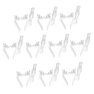 Imagem de Generic 10 peças de clipes de luz de Natal, clipes de calha, ganchos de suspensão de calha para decoração de Natal, ganchos de fixação, clipe de gancho de luz