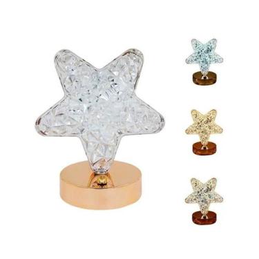 Imagem de Mini Luminária Led De Mesa Usb Estrela Touch 03 Modos De Luz - Top Rio