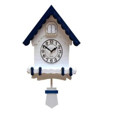 Imagem de Relogio Cuco Parede 3d Pendulo Musical Estilo Madeira Alemao Vintage Decorativo Escritorio Sala