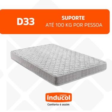 Imagem de Colchão Inducol D33 Solteiro 0,88x1,88x0,17