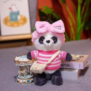 Imagem de 1pc 30cm bonito lalafanfan panda pelúcia brinquedos adorável urso com 
