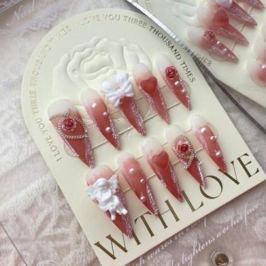 Imagem de Adesivos de arte para unhas SiaHyg Fashionable Fake Nail usados à mão 