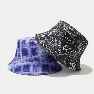 Imagem de Chapéu de balde Tie Dye Reversível Pescador Verão Praia Chapéus de sol