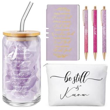 Imagem de Conjunto de presentes Spakon Christian para mulheres Bible A6 Leather 