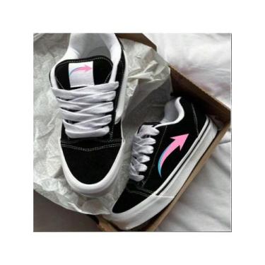 Imagem de Tênis Knu Skool Black White Preto E Branco Lançamento 2025, 42