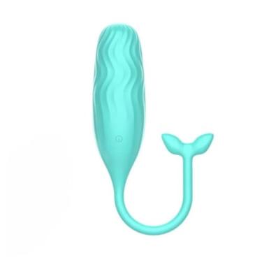 Imagem de Cápsula Vibratória Em Formato De Baleia Por Aplicativo Brinquedo Sexual 9 Modos de Vibração MLPP2048 (AZUL)