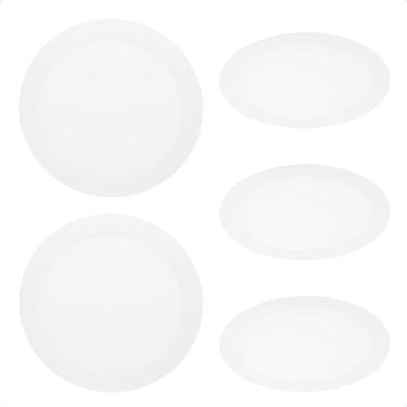 Imagem de Kit 5 Painel de Led Redondo Embutir 12W Bivolt Taschibra 4000K Neutro