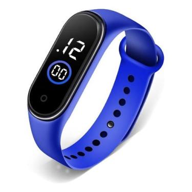 Imagem de Kit 10 Relogio Bracelete Pulseira Digital Led M6/m8 Revenda, Azul&amp;