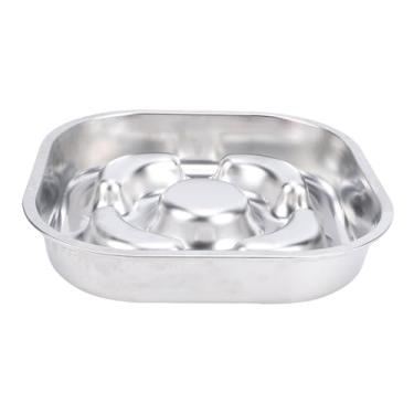 Imagem de Pssopp Tigela Lenta do Cão do Alimentador, Impedindo a Alimentação Interativa de Asfixia Retardar Comendo a Bacia do Alimento para Animais de Estimação do Metal para a Raça Grande