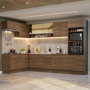 Imagem de Armário De Cozinha Completa De Canto 499cm Rustic Stella Madesa 02 Rustic