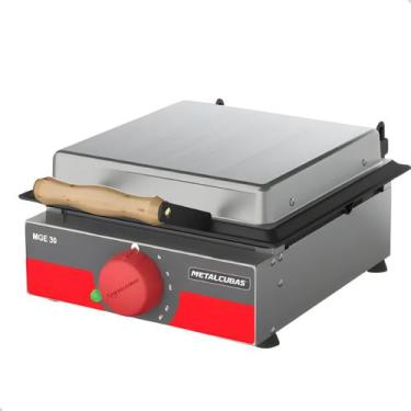 Imagem de Sanduicheira chapa grill elétrica com prensa 30cm para laches 220v - M