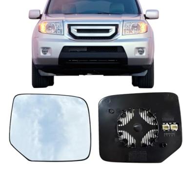 Imagem de Vidro de substituição do espelho lateral do passageiro para Honda Pilot 2009-2015, placa traseira aquecida por energia, vidro retrovisor lateral direito para Honda Pilot 2009 2010 2011 2012 2013 2014