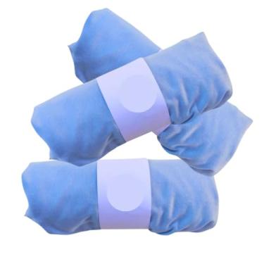 Imagem de Lençol de Berço Americano Para Bebê, em Malha 100% Algodão, com Elástico, Hipoalergênico, 160x98x12cm, Disponível em Kit 3 Peças ou Avulso (Azul Bebê, 3 Lençóis)