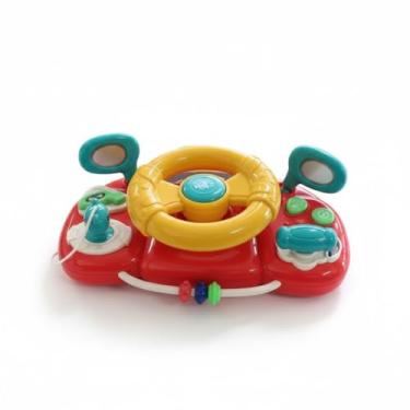 Imagem de Volante Infantil Interativo em Plástico com Som e Luzes para Desenvolvimento e Diversão