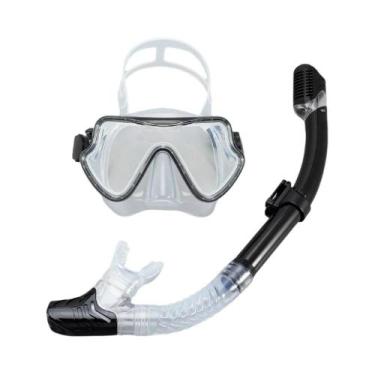 Imagem de Máscara de Mergulho Profissional para Adultos - Conjunto de Snorkel co