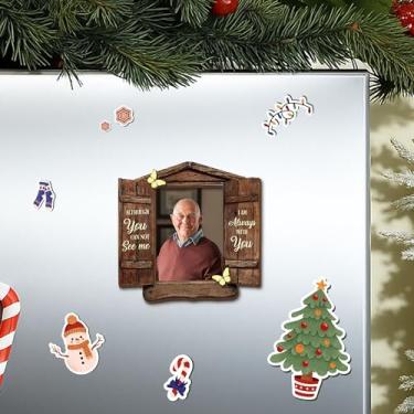 Imagem de GIFTELIX Molduras magnéticas – Presente de Natal – I AM ALWAYS WITH YOU – Molduras magnéticas de simpatia memorial para a perda de um ente querido – Presente de luto para perda de família – Moldura