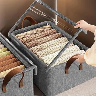 Imagem de KIT 3 Caixa de Armazenamento de Roupas e Brinquedos Infantis com Tampa para Íntimas e Calças