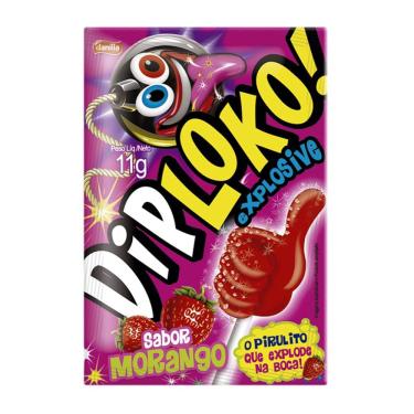 Imagem de Pirulito Dip Loko Explosive Sabor Morango 11g