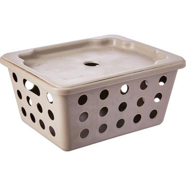 Imagem de Cesta One com Alças e Tampa, Grande, Light Gray Coza