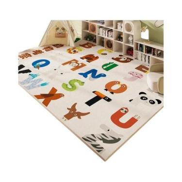 Imagem de Tapete Infantil Antiderrapante De Imitação De Cashmere Com Desenhos An