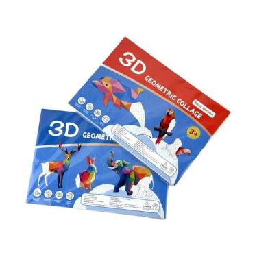 Imagem de Quebra-Cabeça Geométrico De Animais Para Crianças, Aumenta O Foco, Ade