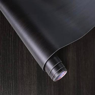 Imagem de ANT Papel de parede autoadesivo de grão de madeira, papel de parede autoadesivo para gaveta de bancada, prateleira, armário, fácil de limpar (nogueira 10,15 x 1,016 cm)