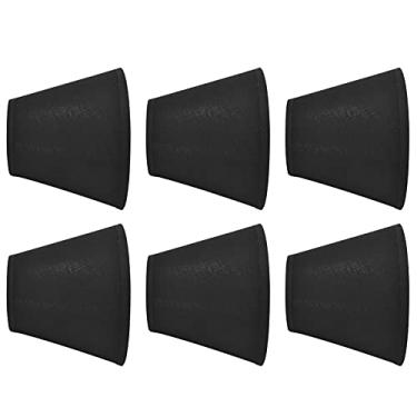 Imagem de Zerodis Conjunto de Abajur de Tecido Decorativo, Abajures de 6 Peças Com Encaixe para Lâmpadas E14, Preto Com Forro Dourado, para Sala de Estar, Sala de Jantar, Abajur de Quarto