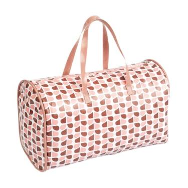 Imagem de Bolsa Térmica Baú 15 Litros Impermeável PVC Grande com Alças e Zíper para Natação e Esportes 20x25x40cm Viagem Cooler Térmico (Rosê Assencio)