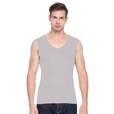 Imagem de Camiseta Sem Mangas De Seda Gelada Para Homens, Sem Marcas, Para Espor