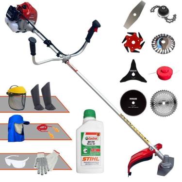 Imagem de Roçadeira Robusta Bcj620l + 6 Facas + Epi + Óleo Stihl 2t