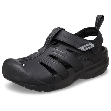 Imagem de Crocs Sandália masculina Yukon Fisherman, preta, 13