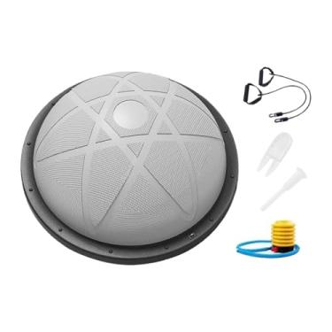 Imagem de Qraatosi Bola de Equilíbrio para Exercícios de Fortalecimento Do Core, Bola de Equilíbrio Multifuncional, Equipamento de Treino Completo para Casa E Academia, Cinza