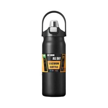 Imagem de Garrafa Térmica Portátil De Aço Inoxidável 304 Com Canudo, Caneca Térm